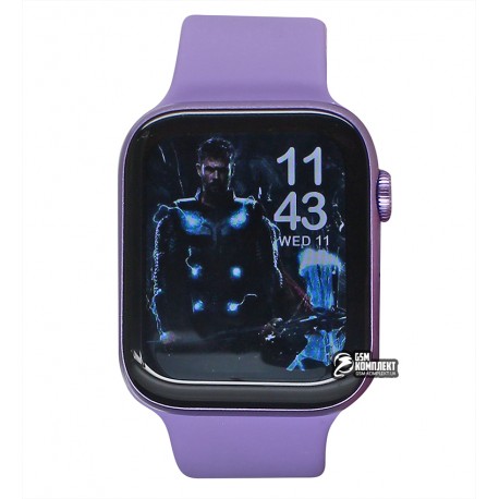 Смарт годинник Watch series 6 M26 Plus, 44мм Aluminium, бездротова зарядка, фіолетові