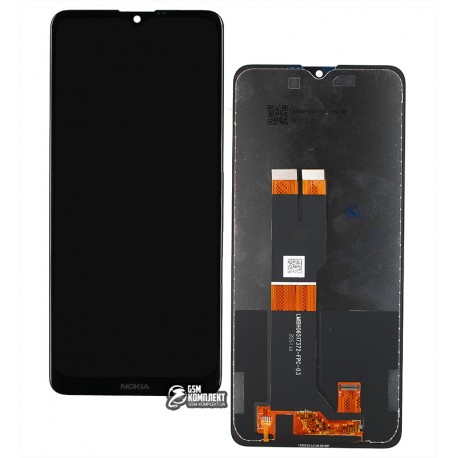 Дисплей для Nokia 2.4, чорний, з сенсорним екраном, оригінал (PRC)