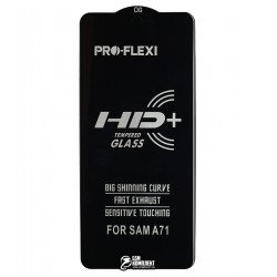 Захисне скло для Samsung A715 Galaxy A71 (2019), A725 Galaxy A72, M625 Galaxy M62, F625 Galaxy F62, 5D, ProFlexi, чорне