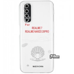 Чехол для Realme 7, KST, силиконовый, прозрачный Чехол для Realme 7, KST, силиконовый, прозрачный