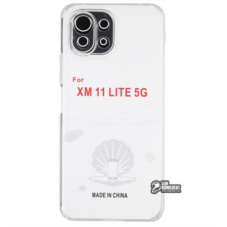 Чехол для Xiaomi Mi 11 Lite, KST, силиконовый, прозрачный