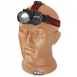 Налобний ліхтарик Police 0604-T6, 1х18650, зум, зарядка від 220В