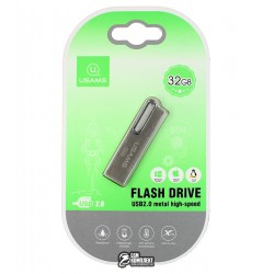 Флешка 32 Gb Usams US-ZB098 Aluminum Alloy, USB Flash Disk, silver