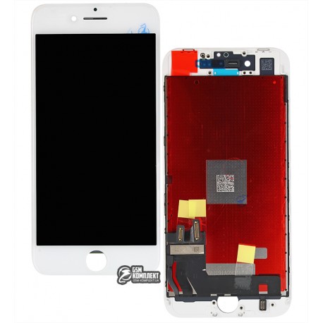 Дисплей iPhone 8, iPhone SE 2020, белый, с сенсорным экраном, с рамкой, High Copy