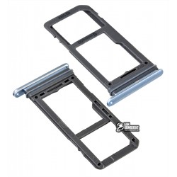Держатель SIM-карты для Samsung G973 Galaxy S10, G975 Galaxy S10 Plus, синий, c держателем MMC, Dual SIM Держатель SIM-карты для Samsung G973 Galaxy S10, G975 Galaxy S10 Plus, синий, c держателем MMC, Dual SIM