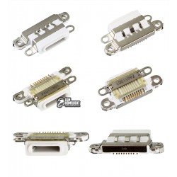 Конектор зарядки для Apple iPhone 7 Plus, білий, Lightning для Apple Конектор зарядки для Apple iPhone 7 Plus, білий, Lightning для Apple