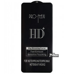 Закаленное защитное стекло для Xiaomi Redmi Note 9s, Redmi Note 9 Pro, Mi 10i, Poco X3, Poco M2 Pro, 5D, ProFlexi, Full Glue, черное