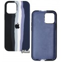 Чехол для Apple iPhone 12, iPhone 12 Pro, Rainbow case, силикон, черный