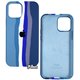 Чехол для Apple iPhone 12, iPhone 12 Pro, Rainbow case, силикон, blue