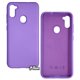 Чехол для Samsung A115/M115 Galaxy A11/M11 (2020), Silicone cover (wave), софттач силикон, light purple