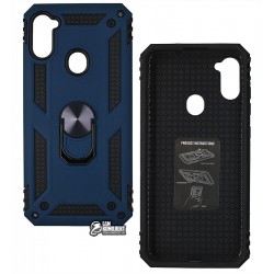 Чехол для Samsung A115, M115 Galaxy A11, M11, Antishock, силиконовый, с кольцом держателем