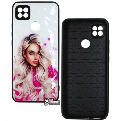 Чехол для Xiaomi Redmi 9C, Ladies pink Prism, пластик-силикон