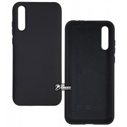 Чохол для Huawei P Smart S, Y8P, Silicone cover, софттач силікон, чорний