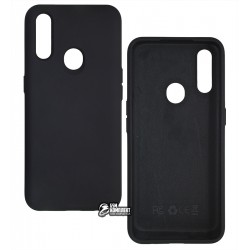 Чехол для Oppo A31, Silicone cover, софттач силикон, черный