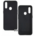 Чехол для Oppo A31, Silicone cover, софттач силикон, черный