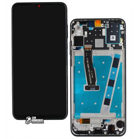 Дисплей Huawei P30 Lite, черный, с тачскрином, с рамкой, High Copy
