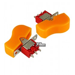 Тумблер с клавишей RLS-102-D1 (ON-ON), 3pin, 3A 250VAC, желтый Тумблер с клавишей RLS-102-D1 (ON-ON), 3pin, 3A 250VAC, желтый