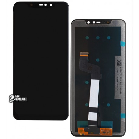 Дисплей Xiaomi Redmi Note 6 Pro, чорний, з тачскріном, High Copy