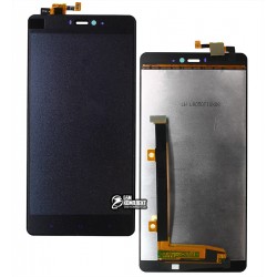 Дисплей для Xiaomi Mi 4i, чорний, з тачскріном, оригінал (переклеєне скло), 2015015