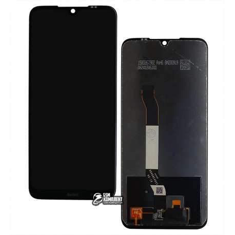 Дисплей для Xiaomi Redmi Note 8T, чорний, лого Redmi, без рамки, оригінал (переклеєне скло), M1908C3XG