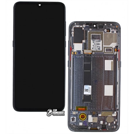 Дисплей Xiaomi Mi 9, черный, с тачскрином, с рамкой, Original PRC, M1902F1G