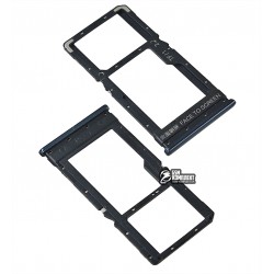 Тримач SIM-карти для Xiaomi Poco X3 Pro, чорний, Phantom Black, M2102J20SG, M2102J20SI