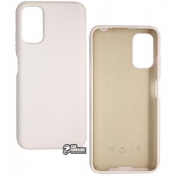 Чохол для Xiaomi Redmi Note 10 5G, Silicone cover, софттач силікон, білий