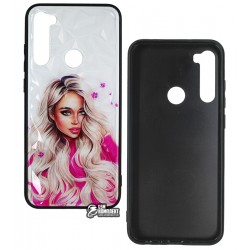 Чехол для Xiaomi Redmi Note 8T, Ladies pink Prism, пластик-силикон Чехол для Xiaomi Redmi Note 8T, Ladies pink Prism, пластик-силикон