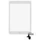 Тачскрін для Apple iPad Mini, iPad Mini 2 Retina, з кнопкою HOME, з мікросхемами, білий, копія