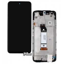 Дисплей для Xiaomi Poco M3 Pro, черный, с сенсорным экраном, с рамкой, оригинал, (560002K19P00)