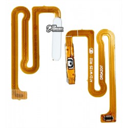 Шлейф для Samsung A125F Galaxy A12, M127 Galaxy M12, кнопки включения, сканера отпечатка пальца (Touch ID), белый Шлейф для Samsung A125F Galaxy A12, M127 Galaxy M12, кнопки включения, сканера отпечатка пальца (Touch ID), белый