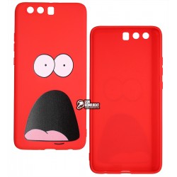 Чехол для Huawei P10 Plus, Patrick Star, силикон, красный