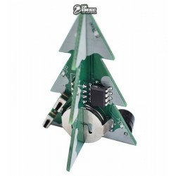 Новогодняя ёлка 3D, набор-конструктор для пайки, музыкальная