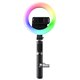 Монопод для Селфі Tripod MJ07, з триногою і RGB LED кільцем
