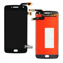 Дисплей Motorola XT1684 Moto G5 Plus, XT1685 Moto G5 Plus Dual SIM, XT1687 Moto G5 Plus, черный, с тачскрином, High Copy