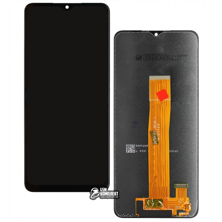 Дисплей для Samsung A022F Galaxy A02, M022 Galaxy M02, чорний, з сенсорним екраном, оригінал (PRC)