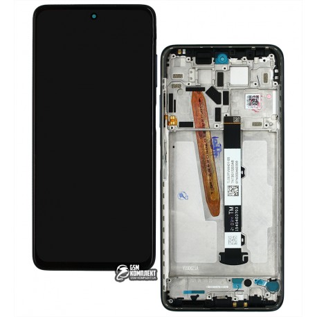 Дисплей для Xiaomi Poco X3 Pro, черный, с сенсорным экраном, с рамкой, оригинал (PRC), M2102J20SG, M2102J20SI