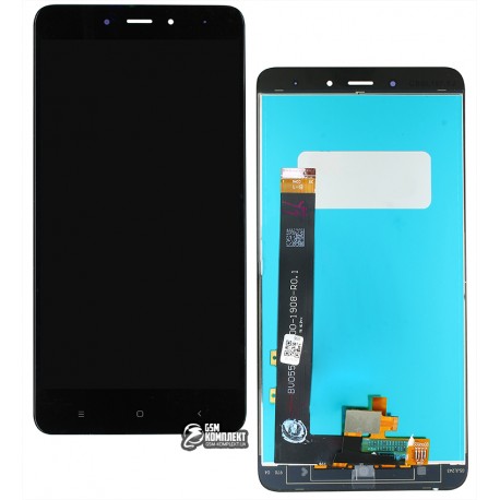 Дисплей для Xiaomi Redmi Note 4, чорний, з сенсорним екраном, High Copy, MediaTek