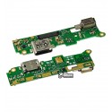 Шлейф Sony H4113, H3113, H4133, H3123 Xperia XA2, коннектора зарядки, плата зарядки, оригинал (PRC), USB Type-C
