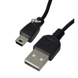 Кабель Mini-USB - USB, 0.5 метра, 2pin, чорний