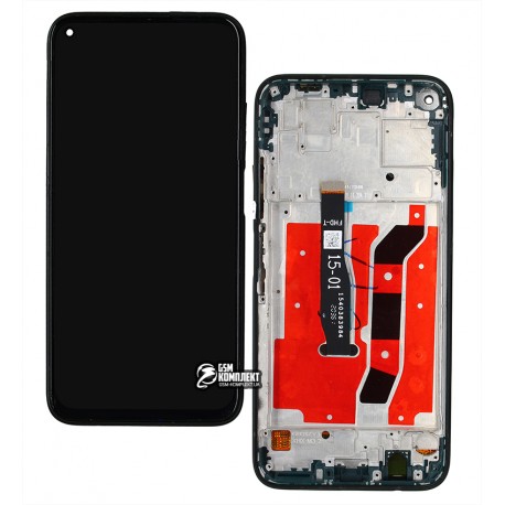 Дисплей для Huawei Nova 6 SE, Nova 7i, P40 Lite, чорний, з сенсорним екраном, з рамкою, версія 4G, High Copy, JNY-L21A / JNY-L01A / JNY-L21B / JNY-L2