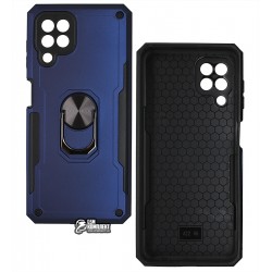 Чехол для Samsung A225 Galaxy A22, M225 Galaxy M22, Antishock, силиконовый, с кольцом держателем Чехол для Samsung A225 Galaxy A22, M225 Galaxy M22, Antishock, силиконовый, с кольцом держателем