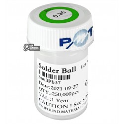 BGA-шарики PMTC, 0,35 мм, 250 000 шт, оловяно-свинцовые