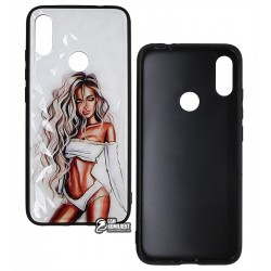 Чохол для Xiaomi Redmi Note 7, Ladies White, пластик-силікон