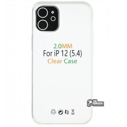 Чохол для Apple iPhone 12 Mini, Silicone Clear Case 2.0 mm, силікон, прозорий
