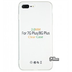 Чохол для Apple iPhone 7 Plus, iPhone 8 Plus, Silicone Clear Case 2.0 mm, силікон, прозорий