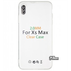 Чехол для Apple iPhone Xs Max, Silicone Clear Case 2.0 mm, силикон, прозрачный Чехол для Apple iPhone Xs Max, Silicone Clear Case 2.0 mm, силикон, прозрачный