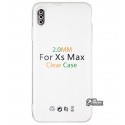 Чехол для Apple iPhone Xs Max, Silicone Clear Case 2.0 mm, силикон, прозрачный