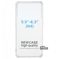 Чехол защитный универсальный KST (2.0) 5,9"-6,3", силиконовый, прозрачный