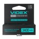 Аккумулятор 18650 Videx, (Li-ion 3.7V 3400mAh) с защитой